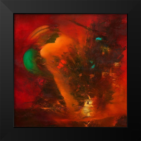 Revived Black Modern Wood Framed Art Print by ARVEE