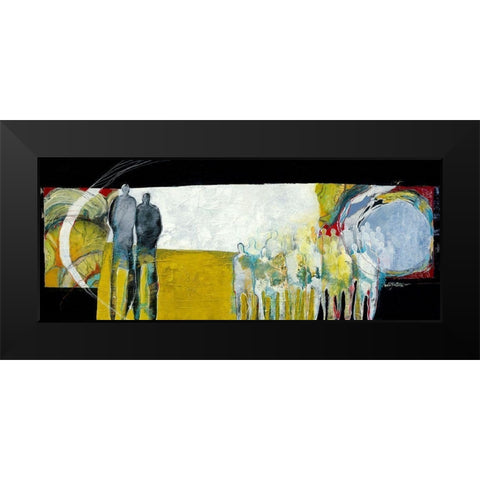 Together again Black Modern Wood Framed Art Print by van Ginkel, Marjolijn