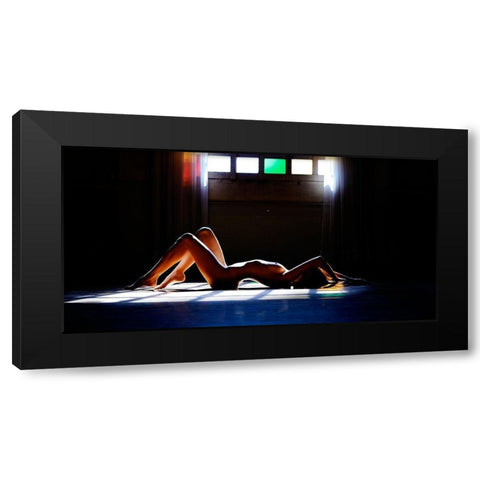 Nude Colors Black Modern Wood Framed Art Print by Milillo, Marco