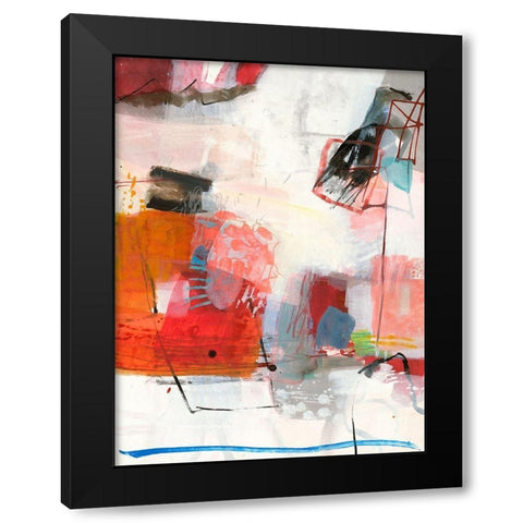 Komplex Black Modern Wood Framed Art Print by Schafer, Jenny