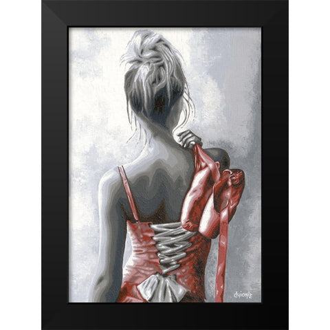 Fin de la Danse Black Modern Wood Framed Art Print by Guionie, Jean