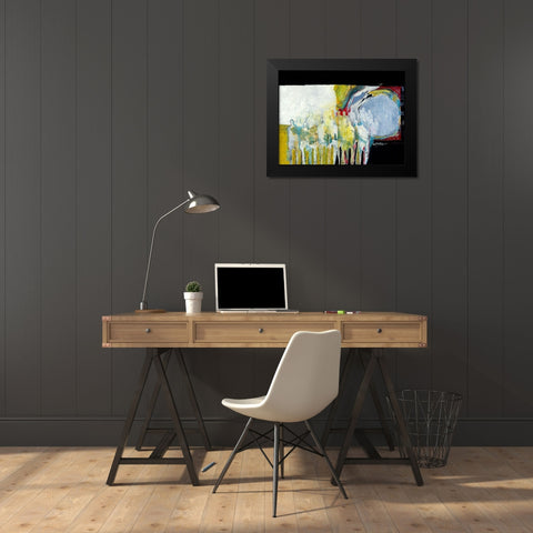 Together again II Black Modern Wood Framed Art Print by van Ginkel, Marjolijn