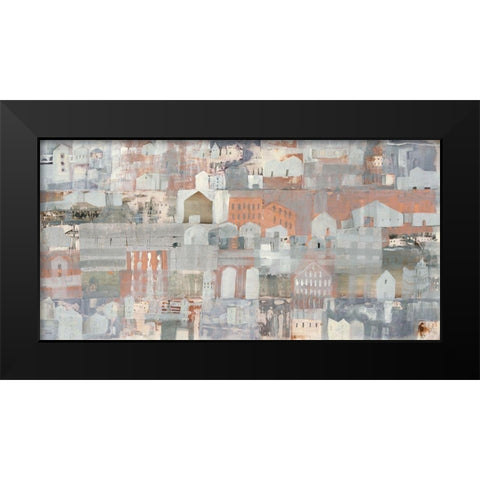 Winterwonderland Black Modern Wood Framed Art Print by Richter-Armgart, Rose