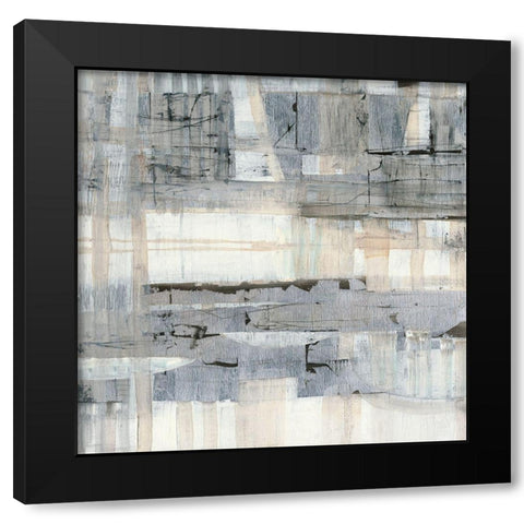 White Night Black Modern Wood Framed Art Print with Double Matting by Richter-Armgart, Rose