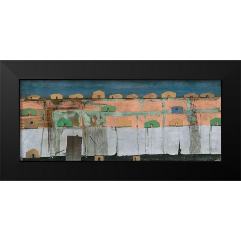 Copper Bridge Black Modern Wood Framed Art Print by Richter-Armgart, Rose