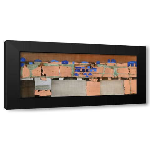 Blue Settlement Black Modern Wood Framed Art Print with Double Matting by Richter-Armgart, Rose