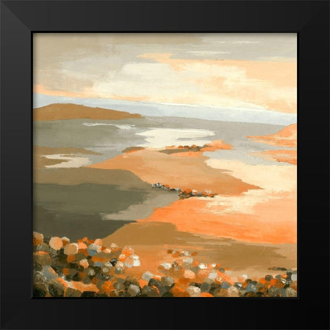 Laube du monde Black Modern Wood Framed Art Print by Mauviel, Laurence