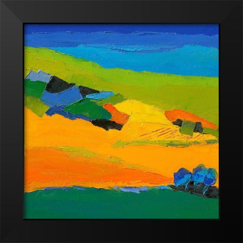 Meridienne Black Modern Wood Framed Art Print by Mauviel, Laurence