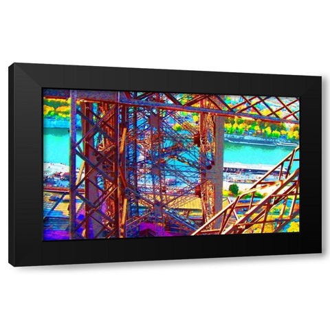 Soleil couchant Black Modern Wood Framed Art Print with Double Matting by Tomas, Lisa