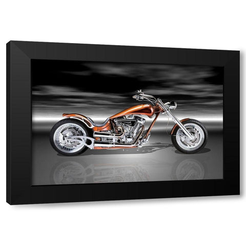 Sprattin TWO Black Modern Wood Framed Art Print with Double Matting by Hillert, Peter