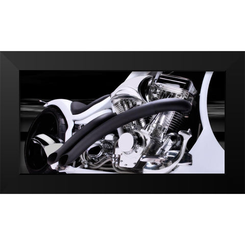 V Block Two Black Modern Wood Framed Art Print by Hillert, Peter