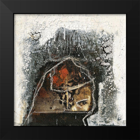 S/W Knopf Black Modern Wood Framed Art Print by Reinhold, Thomas F.