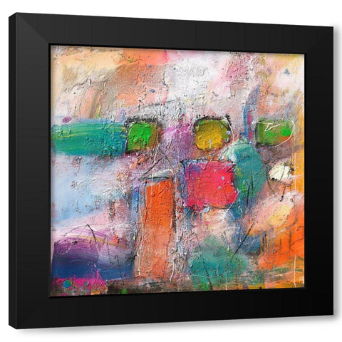 Three People Black Modern Wood Framed Art Print by Reinhold, Thomas F.