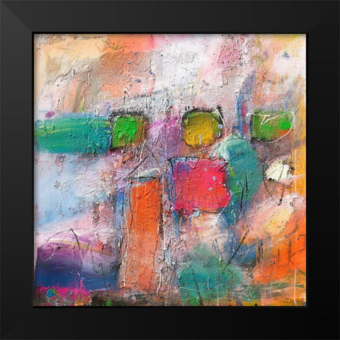 Three People Black Modern Wood Framed Art Print by Reinhold, Thomas F.