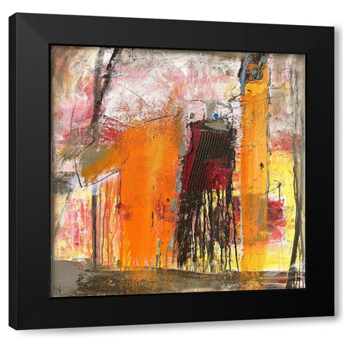 Number I Black Modern Wood Framed Art Print with Double Matting by Reinhold, Thomas F.
