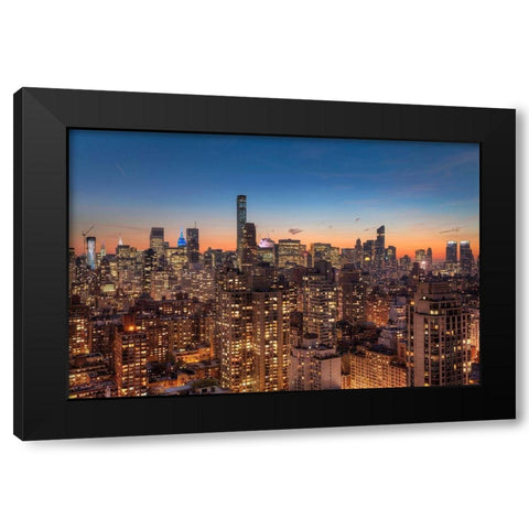 Skyrace Black Modern Wood Framed Art Print with Double Matting by Terrible, Aurelien