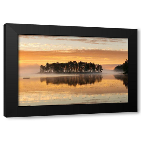 Sonnenaufgang am Oerken Black Modern Wood Framed Art Print by Seidel, Leo
