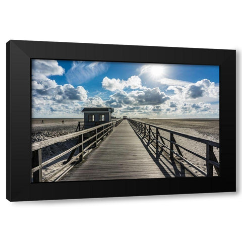 Hope Black Modern Wood Framed Art Print with Double Matting by Lichtenwalter, Tom