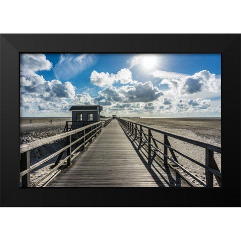 Hope Black Modern Wood Framed Art Print by Lichtenwalter, Tom