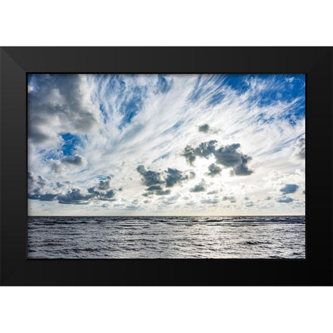 Skytrails Black Modern Wood Framed Art Print by Lichtenwalter, Tom