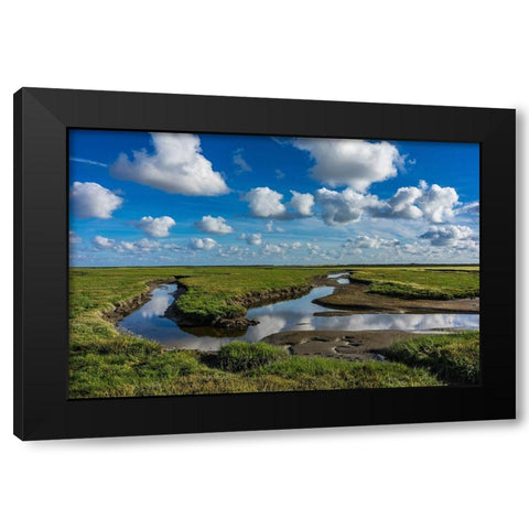 Water and Earth Black Modern Wood Framed Art Print with Double Matting by Lichtenwalter, Tom