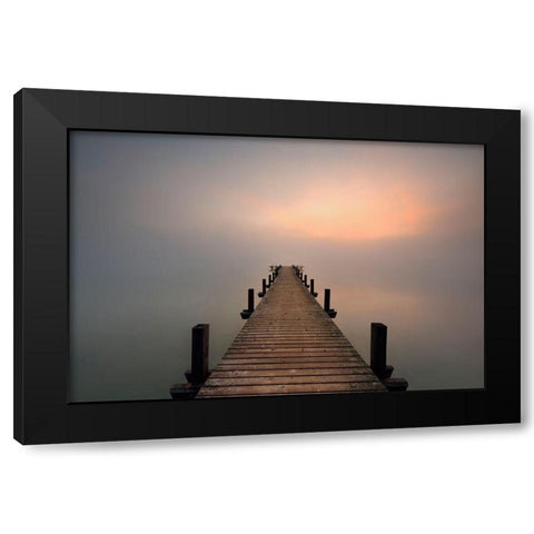 Away Black Modern Wood Framed Art Print by Steger, Uwe