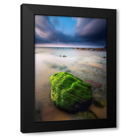 Barrika I Black Modern Wood Framed Art Print by Bertrande, Arnaud