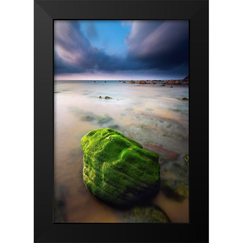 Barrika I Black Modern Wood Framed Art Print by Bertrande, Arnaud