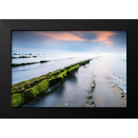 Barrika II Black Modern Wood Framed Art Print by Bertrande, Arnaud