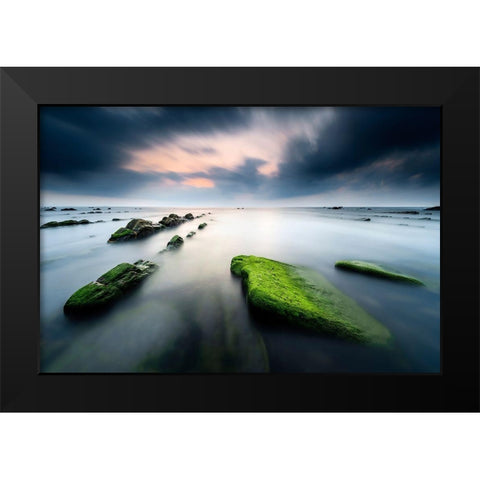 Barrika IV Black Modern Wood Framed Art Print by Bertrande, Arnaud