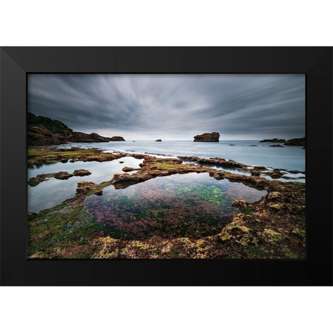 Biarritz I Black Modern Wood Framed Art Print by Bertrande, Arnaud