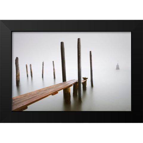 Find Me Black Modern Wood Framed Art Print by Bertrande, Arnaud