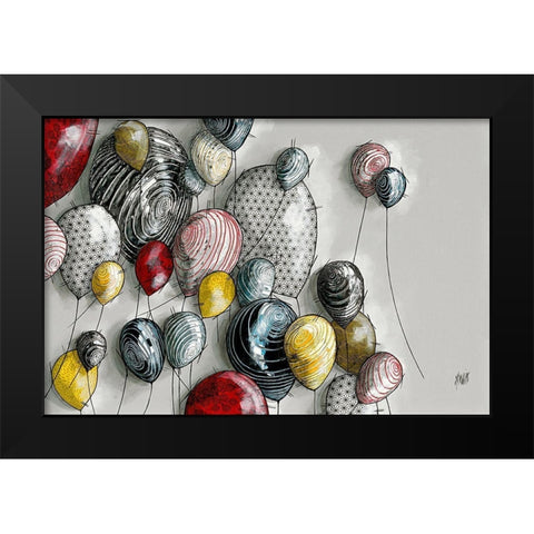 Sans titre III Black Modern Wood Framed Art Print by Maurier, Geraldine