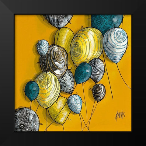 Sans titre II Black Modern Wood Framed Art Print by Maurier, Geraldine