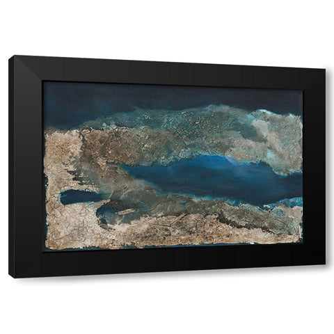 Fiordo III Black Modern Wood Framed Art Print with Double Matting by Kotyba, Marion