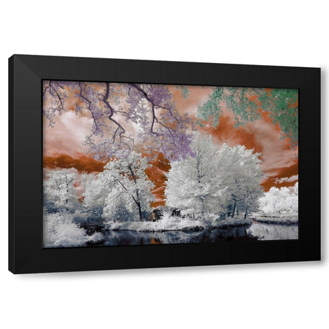 Cayac II v1 Black Modern Wood Framed Art Print with Double Matting by Gee, Tonee