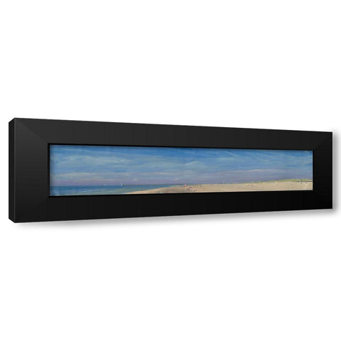 Panoramic View of South Beach and Scheve Black Modern Wood Framed Art Print with Double Matting by Valentini, Alberto