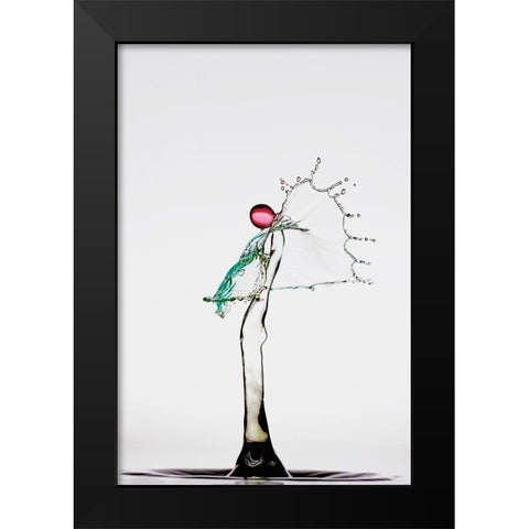 The Angel Black Modern Wood Framed Art Print by Sanchez, Manuel