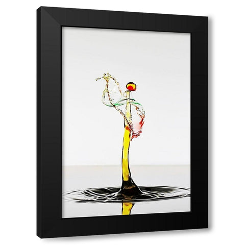Le guitariste Black Modern Wood Framed Art Print with Double Matting by Sanchez, Manuel