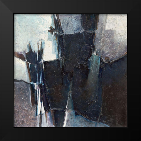 Noirceur Black Modern Wood Framed Art Print by Marchi