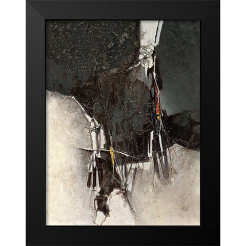 Escarbille Black Modern Wood Framed Art Print by Marchi
