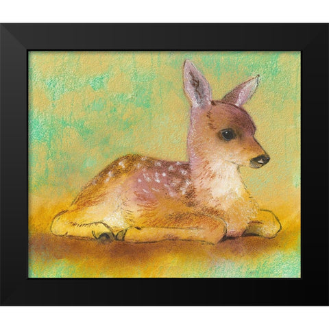 Rehkitz I Black Modern Wood Framed Art Print by Botman, Loes