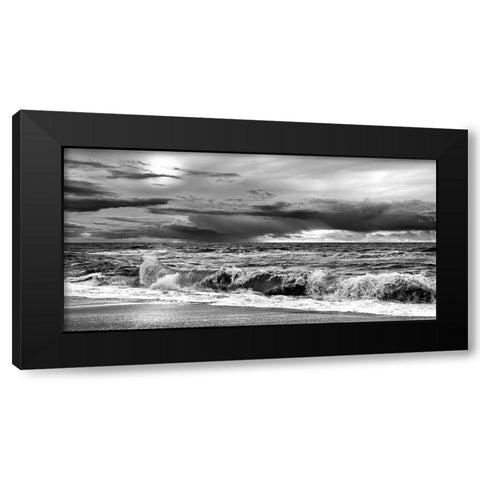 Storm II Black Modern Wood Framed Art Print with Double Matting by Steger, Uwe