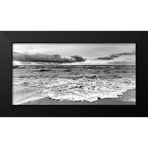 Storm III Black Modern Wood Framed Art Print by Steger, Uwe