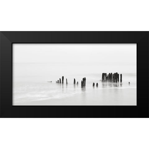 North Sea III Black Modern Wood Framed Art Print by Steger, Uwe