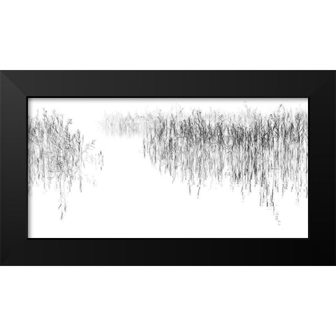 Sign III Black Modern Wood Framed Art Print by Steger, Uwe