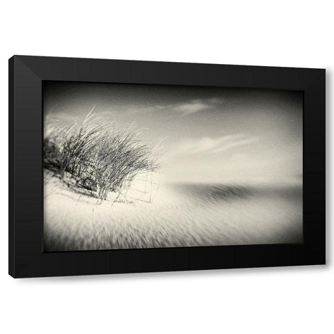 Dunes Black Modern Wood Framed Art Print with Double Matting by Steger, Uwe