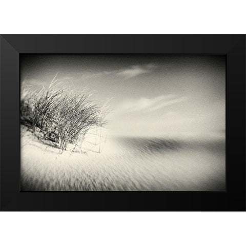 Dunes Black Modern Wood Framed Art Print by Steger, Uwe