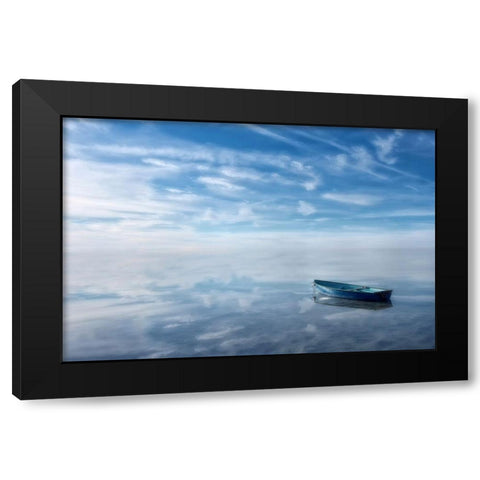 Auszeit Black Modern Wood Framed Art Print by Steger, Uwe