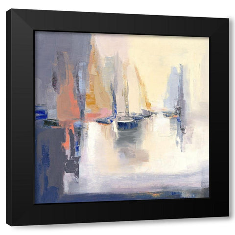 Contre-jour Black Modern Wood Framed Art Print by Parise, Chantal